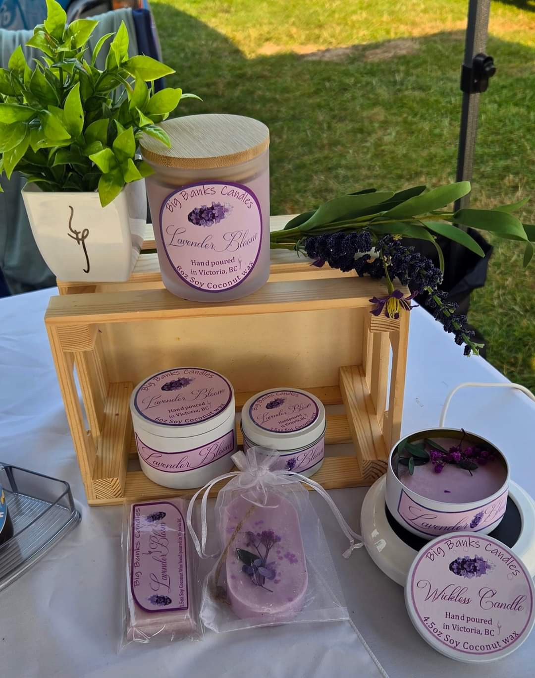 Lavender soy coconut wax candle
