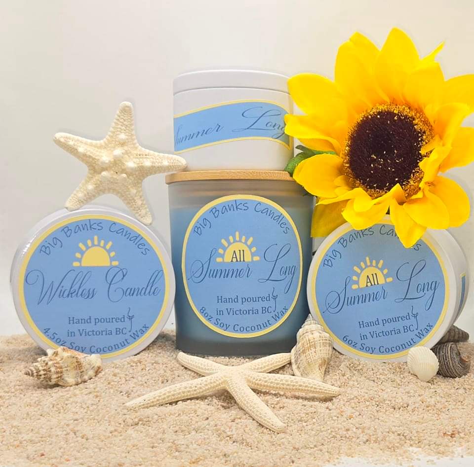 All Summer Long soy coconut wax candle
